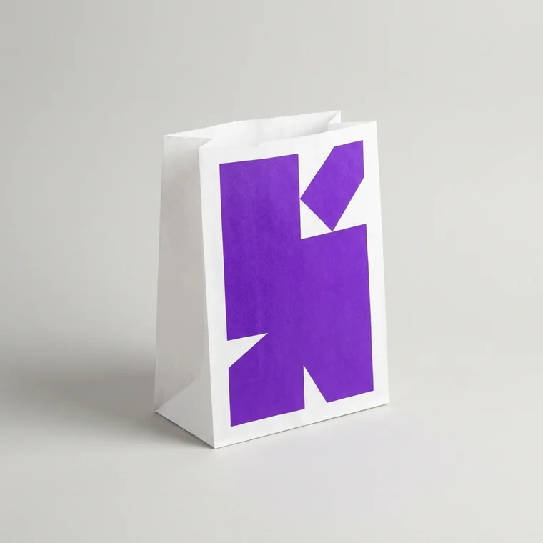 Printed wrap bag with your own logo