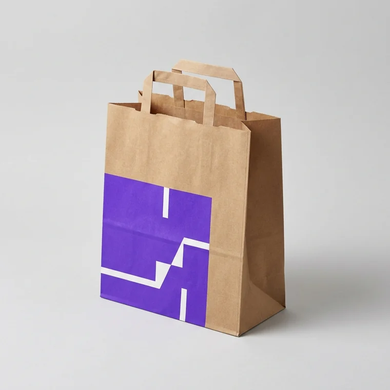 Printed kraft paper bags