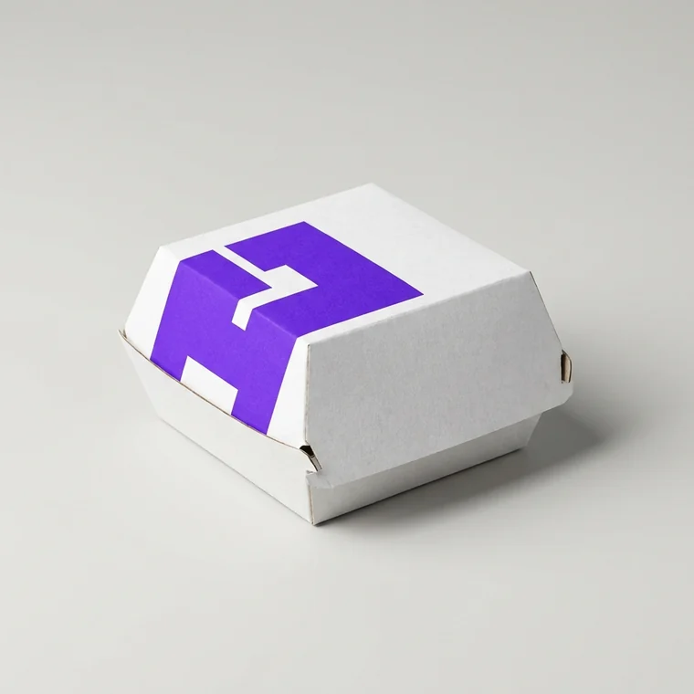 Printed hot dog box with your own logo