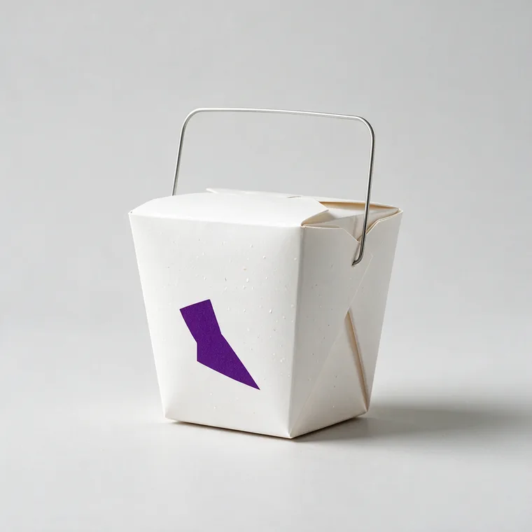 Bedrukte noodlebox met je eigen logo