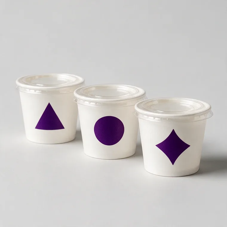 Printed sauce cups with your own logo